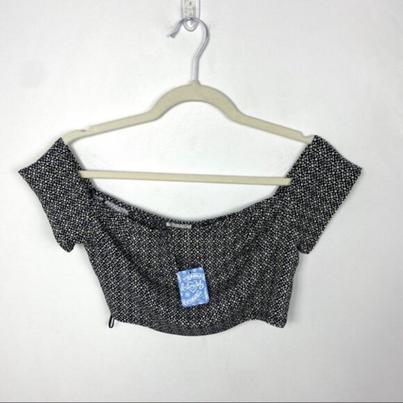 Nwt Free People Lucky Now Off Shoulder Crop Top Size Large New With Tags Revolve - Picture 4 of 9